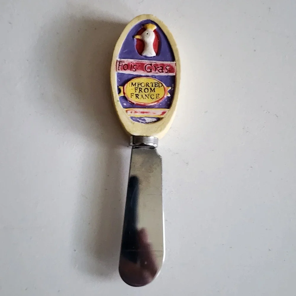 Vintage French Bistro Cheese Spreaders Set Escargot Caviar Truffle Foie Gras